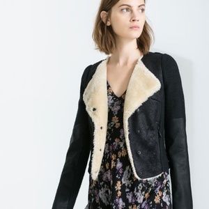 Zara Combination Cropped Jacket